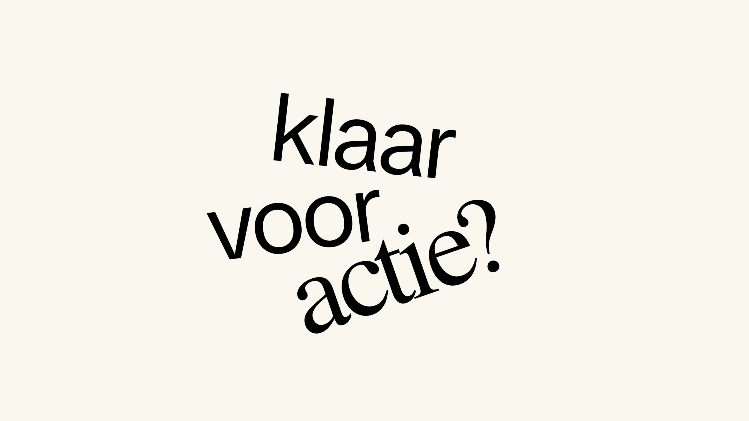 klaar voor actie